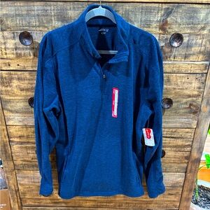 BCG Men's Blue Quarter-Zip Fleece‎ Pullover